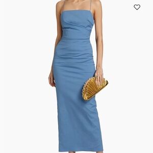 Elegant Blue Sleeveless Dress